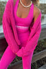 Teagan Cardigan - Electric Pink Cable *Restocks in April