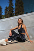 Power Stride Leggings - Black White