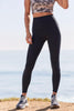 High Waisted Midi Leggings - Darkest Night