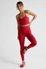 SoftShine High Waisted Midi Legging - Holly Red Hearts
