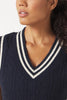 Hanalei Vest - Navy White *Restocks in January