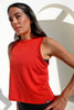 Minimalist Muscle Tank - Scarlet