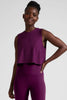 Featherweight Minimal Cropped Tank - Aubergine