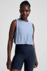 Featherweight Minimal Cropped Tank - Blue Zen