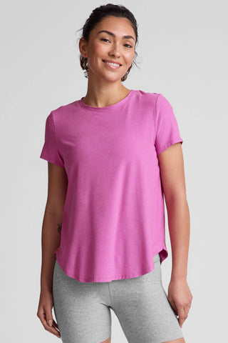 On the Down Low Tee - Sunset Violet