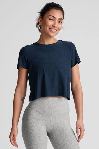 Supreme Cropped Tee - Navy