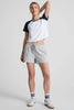 Featherweight Colorblock Tee - Cloud White Navy