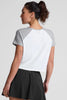 Featherweight Colorblock Tee - Cloud White Silver Mist