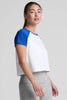 Featherweight Colorblock Tee - Court Blue White