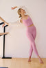 Raise The Barre Shirred Cropped Tank - Pink Haze