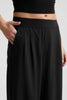 Elasticated Wide Leg Pants - Black