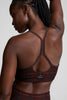 SoftMark Slim Racerback Bra - Dark Cherry Plaid