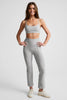 Pintuck Kick Flare High Waisted Pant - Silver Mist