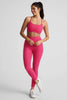 High Waisted Midi Leggings - Vivid Pink