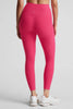High Waisted Midi Leggings - Vivid Pink