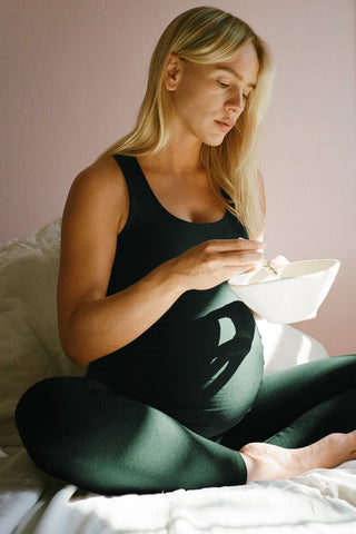 Spacedye Bases Covered Maternity Tank - Dark Spruce