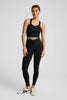 Twist Through Cropped Tank - Black