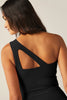 The Bold Shoulder Cropped Tank - Darkest Night