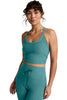 On the Up Cropped Tank - Deep Aqua