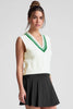 The Cable Knit Vest - Cream
