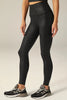 Powershine High Waisted Midi Leggings - Viper Black