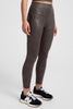 Powershine High Waisted Midi Leggings - Viper Espresso