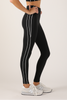 Power Stride Leggings - Black White