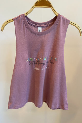 Always make time for the things you love #limjiutime Charisma Tank